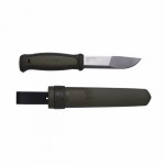 Нож Morakniv Kansbol 12634, универсальный/охотничий, нержавеющая сталь, рукоять-TPE, ножны-пластик, чёрный/зелёный